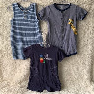 Three Summer Rompers Gap and Carter’s Brand